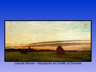 Claude Monet - Haystacks at Chailly at Sunrise 