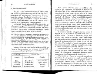 92 CLAUDE TRAUNECKER
O mundo da antecriação
,
':'• Nut, Shu e o Sol delimitam a criação. No exterior, reina
um infinito líquido uniforme e sem luz, do qual "os deuses e
r os espíritos-afc/i" tudo ignoram: "a parte superior do céu é a
escuridão uniforme. Seus limites sul, norte, oeste e leste são
desconhecidos; fixados na inércia das Águas Primordiais, a
luz do Ba (o Sol) está ausente dela" (fig. 6, inscrição sobre o
dorso de Nut). Tratava-se da "fonte dos deuses".
Esse mundo além do universo não tinha nome porque era
o Inorganizado, logo, o Não-Nomeado por excelência. Quando
w se precisava fazer alusão a esse universo isomorfo, idealmente
homogéneo, empregava-se o termo nun, literalmente 'inércia
líquida' ou, mais comodamente, 'águas primordiais'.
í Nos Textos das pirâmides a antecriação é uma simples não-existência do
1 mundo imediato. Mais tarde, as cosmogonias do Médio Império descre-
i vem qualro entidades que representam o inorganizado. Os deuses primei-
ros são as divindades: Nu, a água; Hehu, o espaço líquido, a enchente. Os
í | outros dois são qualificativos desse universo: Keku, as trevas; Tenmu, a
desordem. Outros textos, também do Médio Império, falam de oito Hehu,
mas estes são os suportes do céu, criadores do espaço e oriundos de Shu,
1 ! conforme uma tradição de origem heliopolitana.
Na tradição hermopolitana, retomada e desenvolvida em
Tebas, as forças criadoras que percorriam o inorganizado
eram representadas por quatro pares de divindades:
l OS DEUSES DO EGITO
0 CRIADO
Positivo
Sólido
Delimitado
Iluminado
Reconhecido
O NÃO-CRIADO
Personificações
Nun e Nunet
Heh e Hehet
Kek e Keket
Amon e Amonet
Negativo
Líquido inerte
Espaço infinito
Escuro
Oculto
93
Essas quatro entidades eram, na realidade, não-
presenças que constituíam uma espécie de descrição em
negativo do real. À terra firme de nosso mundo opunha-se a
inconsistência líquida, inerte e amorfa do Nun. As contra-
partidas de nosso espaço visível nos limites reconhecidos
iluminado pelo Sol eram o infinito espacial (Heh) e a escuri-
dão (Kek). Finalmente, Amon, "o que está oculto", era o
inverso "do que é visível" ou "do que é conhecível", em
suma, do que povoa e preenche o mundo. Mais tarde seria
introduzido um quinto par, Niau e Niaut, personificações do
vazio. O mundo não-criado era a inversão do espaçoreconhe-
cido da terra firme, iluminado pelo Sol e constituído por ele-
mentos identificáveis.
O mundo dos egípcios seria, portanto, uma espécie de
bolha de ar e de luz imersa em um infinito inerte e sombrio
de água escura. O universo da antecriação, sempre atual,
envolvia e não cessava de ameaçar o mundo. Tanto a água
que caía do céu quanto a que vinha do solo eram ambas lem-
branças da presença envolvente do Nun. De vez que toda vida
dele saíra, o Nun constituía um lugar de regeneração, mastam-
bém era emanação do não-criado,por conseguinteuma perigo-
sa intrusão do inorganizado no mundo ordenado,
O Nun desejável era o da boa cheia, personificada sob a
forma do génio Hapi: "És aquele que abrandas o Nun e otrazes
em paz". No Livro da terra, a barca solar e, portanto, o defunto
mergulham no Nun, fonte de vida e de renascimento.
O Nun temido era o das chuvas intempestivas e enchentes
destruidoras. A cheia que devastou a região tebana sob o reina-
do de Osorkon El foi descrita como um perigoso retorno ao
estado original. "O Nun subiu [...] veio chocar-se nas duas
encostas montanhosas como no tempo das origens" (trad.
S. Sauneron). O fim do mundo, raramente evocado, seria um
 