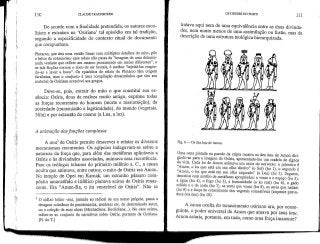 110 CLAXJDE TRAUNECKER
De acordo cora a finalidade pretendida, os autores esco-
lhiam e extraíam na 'Osiriana' tal episódio em tal tradição,
segundo a especificidade do contexto ritual do documento
que compunham.
Plutarco, que deu uma versão linear com múltiplos detalhes do mito, põe
o leitor de sobreaviso: esse relato não passa da "imagem de uma determi-
nada verdade que reflete um mesmo pensamentoem meios diferentes", e
se tais ficções correm o risco de ser brutais, é melhor "rejeitá-las cuspin-
do-as e lavar a boca". Os episódios do relato de Plutarco têm origem
faraónica, mas o conjunto é uma compilação desarmônica que tira seu
material da Osiriana acessível aos gregos.
Deve-se, pois, extrair do mito o que constitui sua es-
sência: Osfris, deus da realeza muito antigo, exprime todas
as forças recorrentes do homem (morte e ressurreição), da
sociedade (transmissão e legitimidade), do mundo (vegetais,
Nilo) e por extensão do cosmo (a Lua, a luz).
A animação dasfunções complexas
A anã de Osrris permite descrever e relatar os diversos
mecanismos recorrentes. Os egípcios indagavam-se sobre a
natureza da força que, para além das metáforas aplicáveis a
Osíris e às divindades associadas, animava essa recorrência.
Para os teólogos tebanos do primeiro milénio a. C., a causa
oculta que animava, entre outros, o mito de Osíris era Amon.
No templo de Opet em Karnak, um estranho pássaro com-
pósito amoncéfalo e itifálico planava acima de Osíris renas-
cente. Era "Amon-Ra, o ba venerável de Osíris". Não se
O sufixo latino -anã, juntado ao radical de um nome próprio, passa a
designar coletânea de pensamentos,anedotas etc. de determinado autor,
ou a coleção de suas obras (Machadiana, Euclidiana...). No caso acima,
refere-se ao conjunto de narrativas sobre Osíris, portanto da Osiriana.
[N. do T.]
I OS DEUSES DO EGITO
111
tratava aqui nem de uma equivalência entre as duas divinda-
des, nem muito menos de uma assimilação ou fusão, mas da
descrição de uma estrutura teológica hierarquizada.
Fig. 8— Os dez baú deAmon.
Uma cena pintada na parede da cripta mostra os dez baú de Amon diri-
gindo-se para a imagem de Osfris, apresentado-lhe um rosário de signos
da vida. Cada ba de Amon animava um setor do universo: o primeiro é
"Amon, o ba que está em seu olho direito" (o Sol) (ba 1), o segundo é
"Amon, o ba que está em seu olho esquerdo" (a Lua) (ba 2). Seguem,
descritos com auxílio de metáforasapropriadas:o vento e o espaço (ba 3),
a água (ba 4), o fogo (ba 5), a humanidade (o ka real) (ba 6), o gado
miúdo e o de corte (ba 7), os seres que voam (ba 8), os seres que nadam
(ba 9) e a força de crescimento dos vegetais comestíveis (serpente prove-
dora dos kau) (ba 10).
A causa oculta do renascimento osiriano era, por conse-
guinte, o poder universal de Amon que atuava por seus baú.
Amon estaria, portanto, em tudo, como uma força imanente?
 