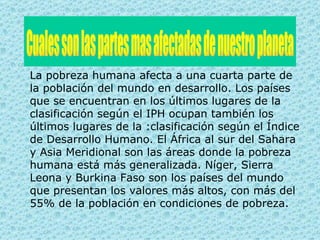 La Pobreza En El Mundo | PPT