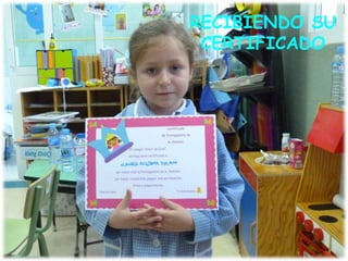 RECIBIENDO SU
CERTIFICADO
 