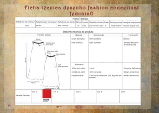 Ficha técnica desenho fashion conceitual
femininO
25
 