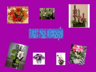FLORES PARA DECORAÇÃO 