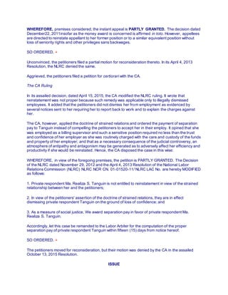 Claudias kitchen vs tanguin | DOCX