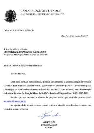 Vereador Claudinho Monteiro conquista emenda para a saúde de Rio Grande da Serra