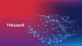 Section title
Text
Title in Arial Bold 24 pt
Optional: subtitle in Arial 14
!26
ThEodorE
 