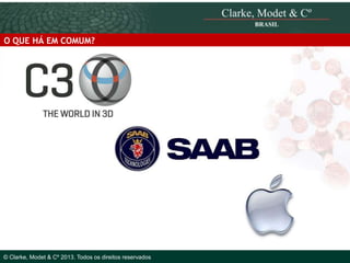 O QUE HÁ EM COMUM?

© 2010 Clarke, Modet & Cº

© Clarke, Modet & Cº 2013. Todos os direitos reservados

 