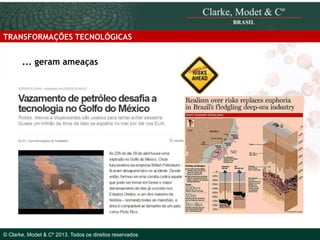 TRANSFORMAÇÕES TECNOLÓGICAS

... geram ameaças

© 2010 Clarke, Modet & Cº

© Clarke, Modet & Cº 2013. Todos os direitos reservados

 