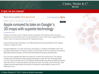 O QUE HÁ EM COMUM?

© 2010 Clarke, Modet & Cº

5 Clarke, Modet & Cº 2013. Todos os direitos reservados
©

 