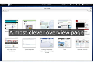 A most clever overview page
 