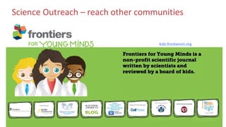 Science Outreach – reach other communities
kids.frontiersin.org
 