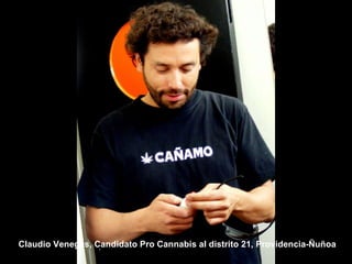 Claudio Venegas, Candidato Pro Cannabis al distrito 21, Providencia-Ñuñoa 