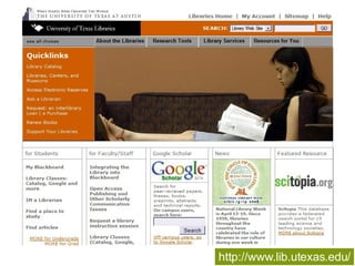 http://www.lib.utexas.edu/ 