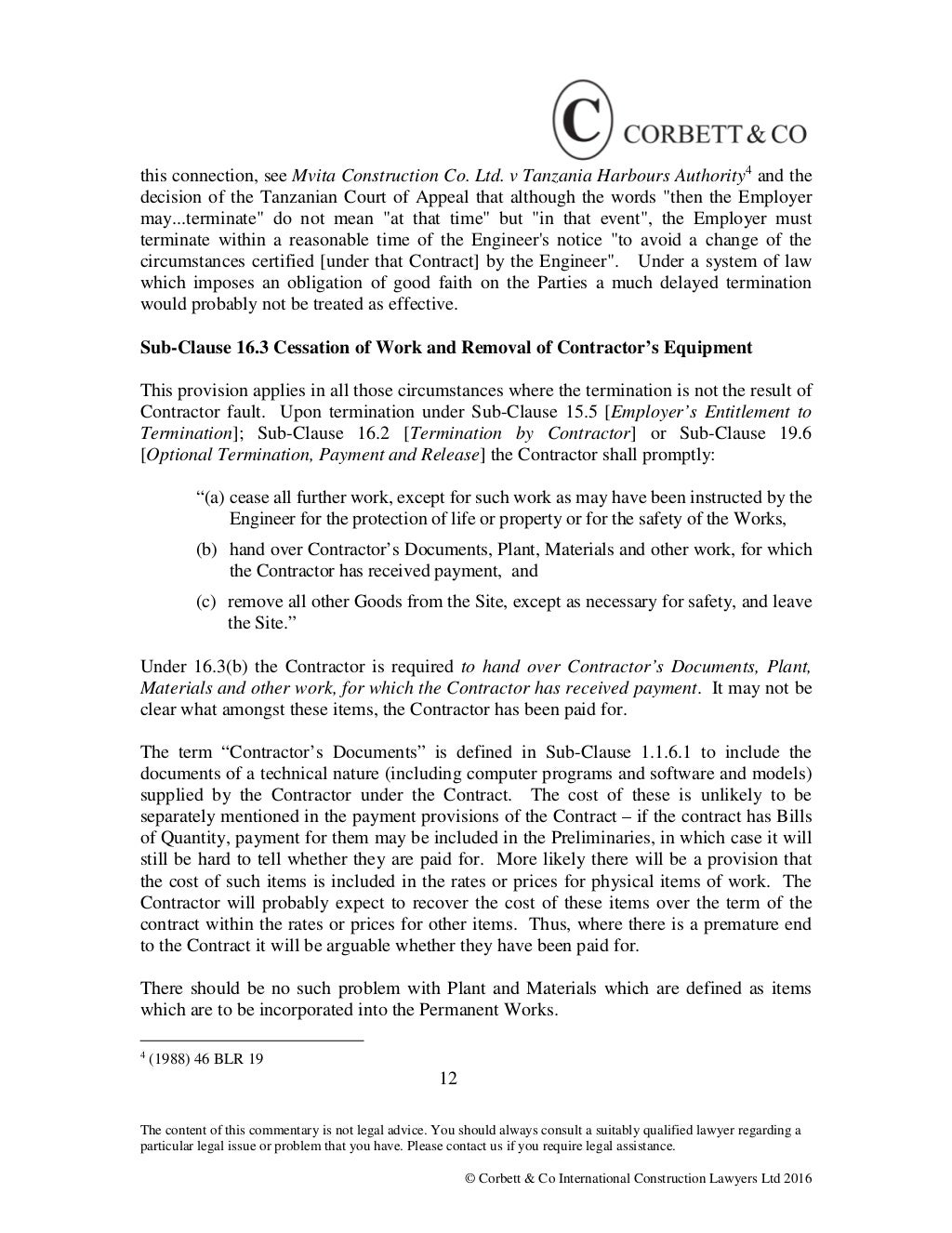 Clause 16 suspension