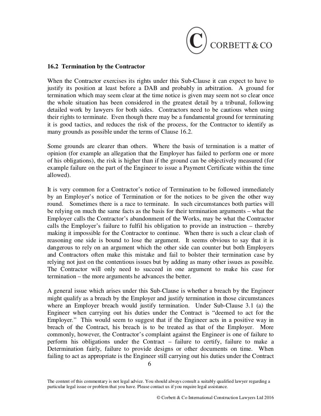 Clause 16 suspension