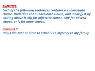 Clause in the grammar english language you should use | PPTX