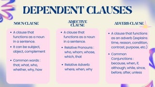 Part of clause - group twoo english club | PDF
