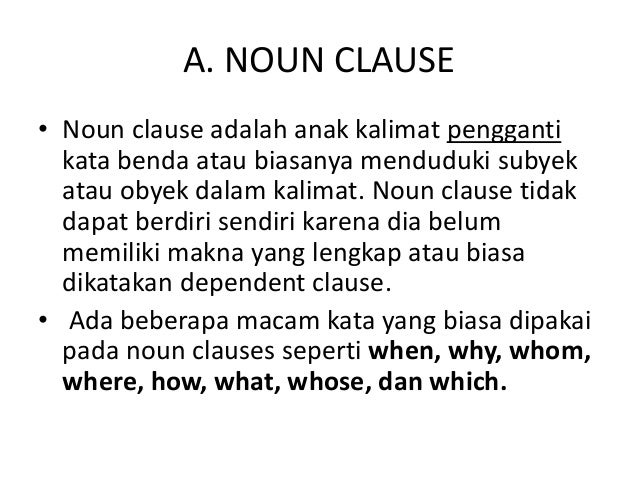CLAUSE AND RECOUNT TEXT