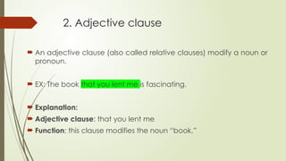 Clause 26.pptx types of clause, explaining and example | PPTX