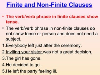 Clause elements | PPT