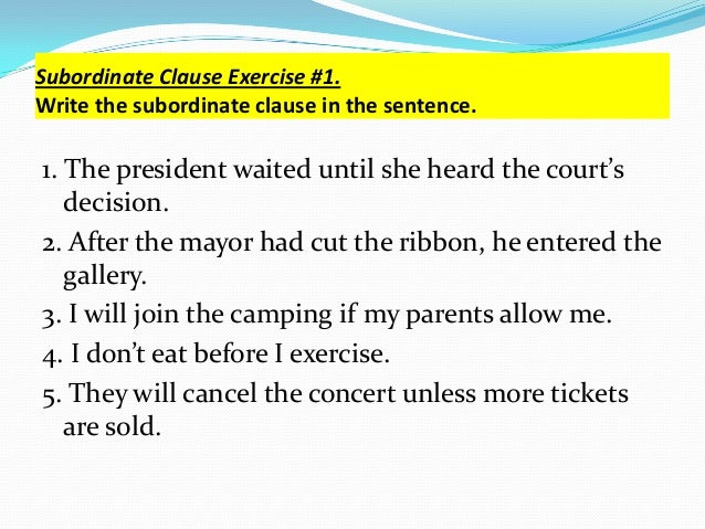 definition of an exception clause
