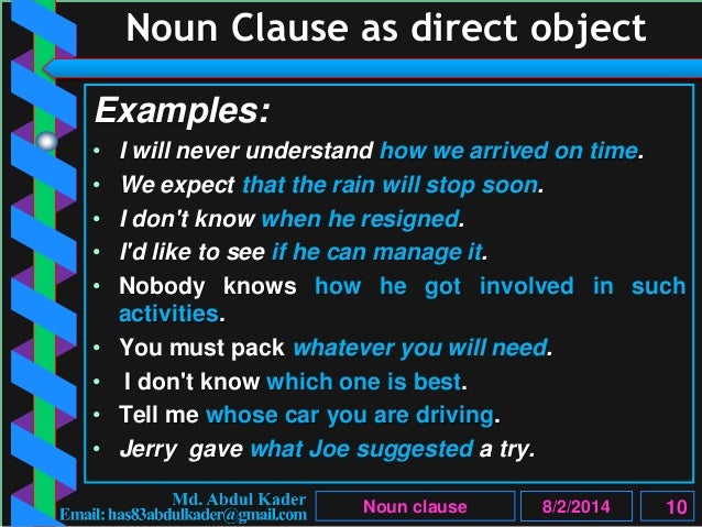 Clause (Part 5 of 10)-Noun clause