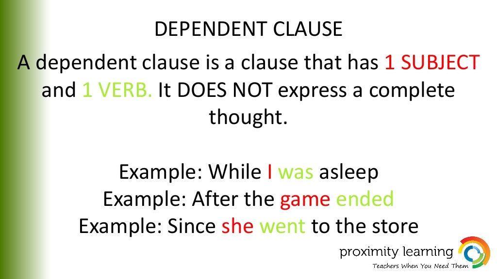 Clauses