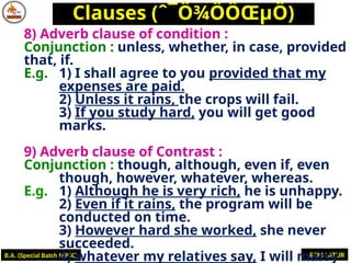 Comprehensive Guide to Clauses: Types, Functions, and Conjunctions in ...