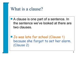 Clauses Main And Subord | PPT