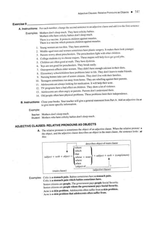 Relative Clauses: The Hard Way