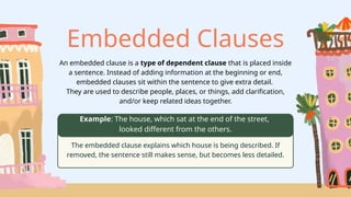 Clauses and Sentence Types Presentation in Colourful Illustrated Style.pptx