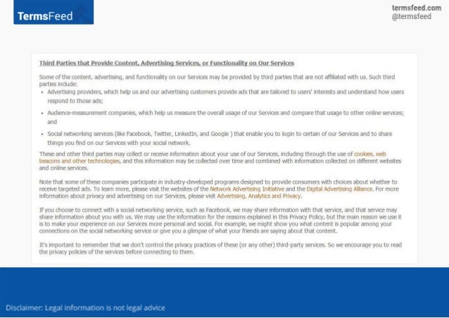 Online Privacy Policy >> Clauses For Privacy Policy Online Privacy Policy >> Clauses For Privacy Policy