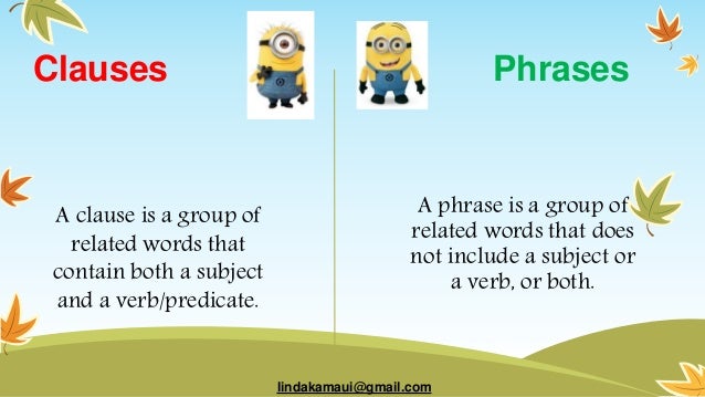 clauses and phrases 3
