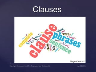 {
Clauses
 