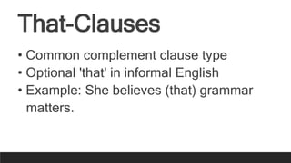 Clause types discussed in a Course on Modern English Grammar.pdf