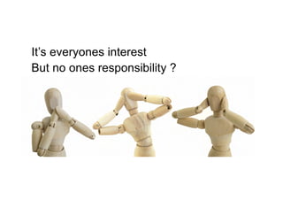 It’s everyones interest
But no ones responsibility ?
 