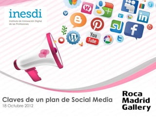 Claves de un plan de Social Media
18 Octubre 2012
 