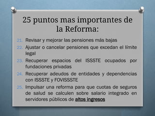 Reforma a la Ley del ISSSTE 2025: Claves y Cambios Fundamentales para ...