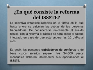 Reforma a la Ley del ISSSTE 2025: Claves y Cambios Fundamentales para ...
