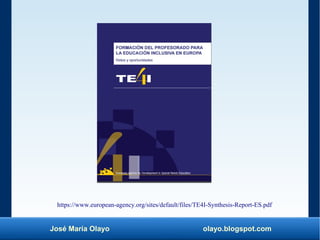 José María Olayo olayo.blogspot.com
https://www.european-agency.org/sites/default/files/TE4I-Synthesis-Report-ES.pdf
 