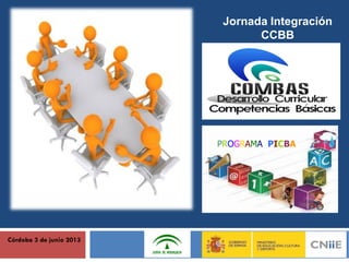 Córdoba 3 de junio 2013
Jornada Integración
CCBB
PROGRAMA PICBA
 