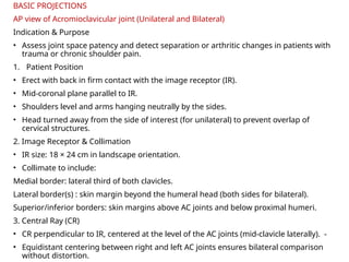 CLAVICLE, ACJ and SCJ radiographic technique.pptx