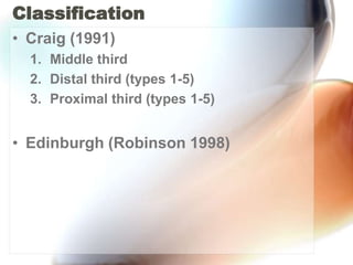Clavicle Fractures & ACJ Injuries | PPTX