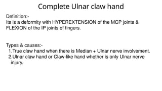 claw. hand and. claw hand management | PPTX