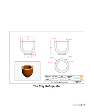 19C L AY B A S E D
TECHNOLOGIES
The Clay Refrigerator
 