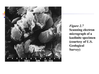 Figure 2.7
Scanning electron
micrograph of a
kaolinite specimen
(courtesy of U.S.
Geological
Survey)
 