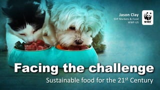 Facing the challenge
Sustainable food for the 21st Century
Jason Clay
SVP Markets & Food
WWF-US
 