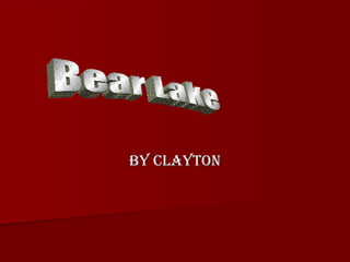 By Clayton Bear Lake 