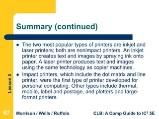 Morrisons Printer Ink Computer Literacy Lesson 5 | PPTX