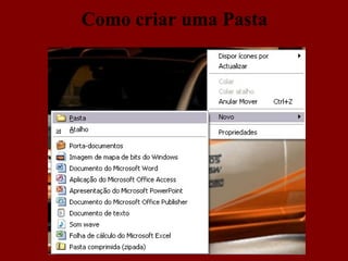 Como criar uma Pasta 